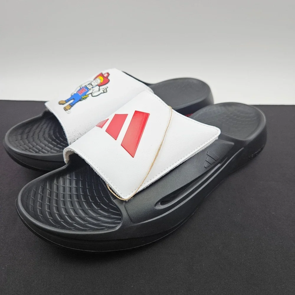 Adidas Lightblaze Slide Nebraska Cornhuskers Herbie Husker Mens 15 Black IH7120